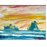 Rod Coyne, “Marmalade Sky” 23x31cm, oil on canvas, 2010