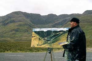 Rod Coyne painting Doo Lough Valley