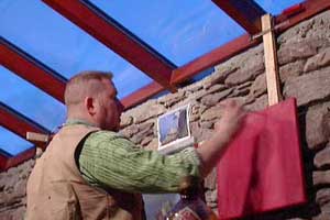 Rod Coyne painting in Chill Rialaig